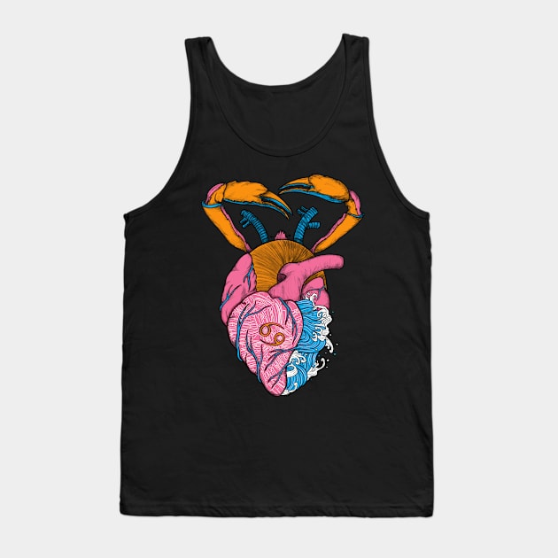 CANCER HEART Tank Top by Ranggasme